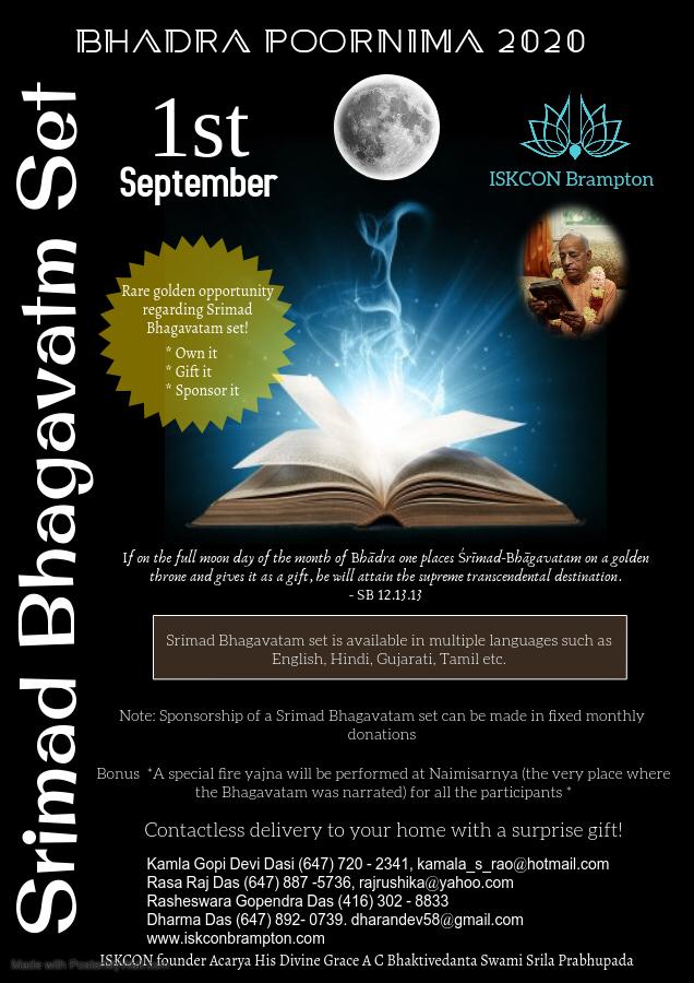 Bhadra Poornima 2020